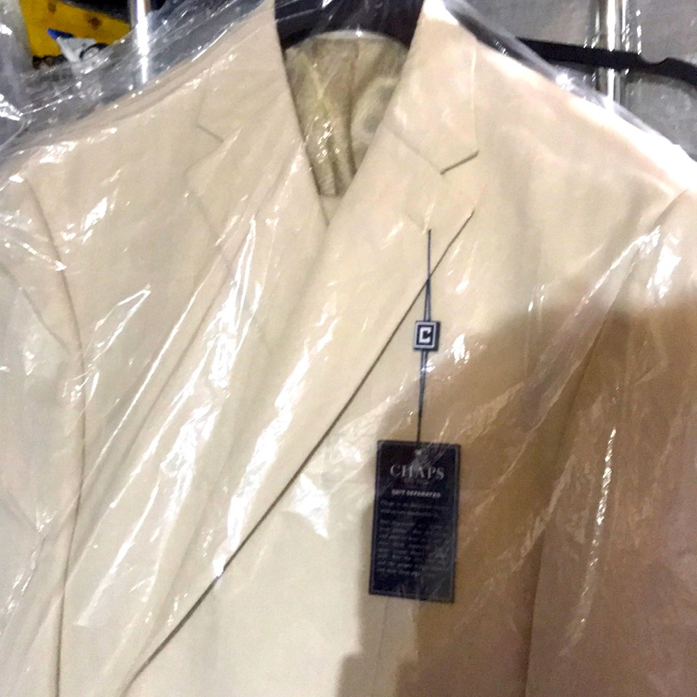 Chaps suit 44 reg pants 36x30 brands new